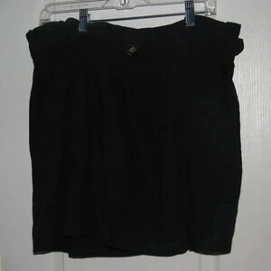 SHEIN Black Cotton Pull-On Shorts Plus Size 4XL
